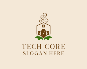 Organic Coffee Home logo design