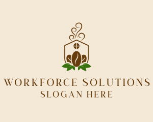 Organic Coffee Home logo design