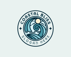 Waves Surfing Beach logo