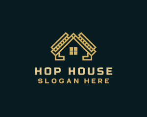 House Roof Real Estate logo design