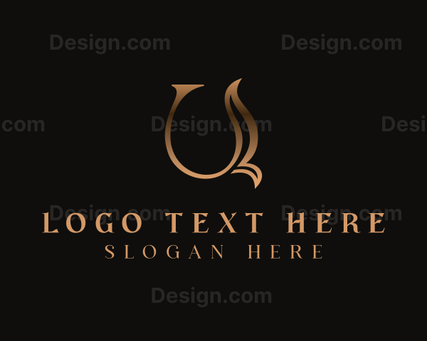 Elegant Decorative Letter U Logo