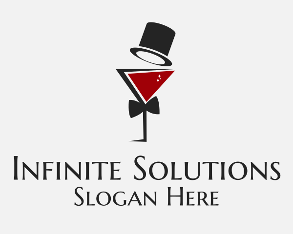 Cocktail Glass logo example 4