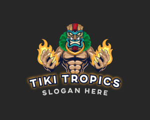 Tiki Man Gaming logo design