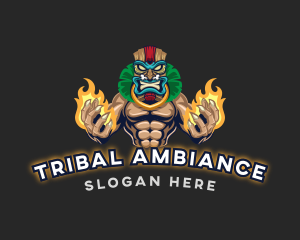 Tiki Man Gaming logo design