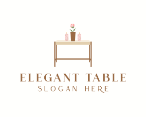 Table Decoration Furniture logo design