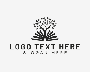 Literacy - Eco Tree Pages logo design