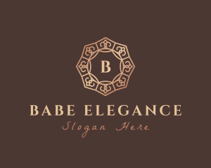 Elegant Mandela Pattern Boutique logo design