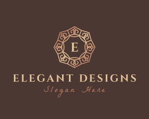 Elegant Mandela Pattern Boutique logo design