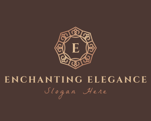 Elegant Mandela Pattern Boutique logo design