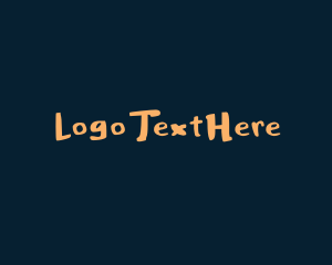Thick Handwritten Font Logo