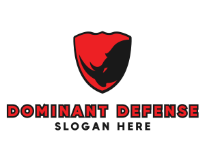 Rhino Shield Defense logo design