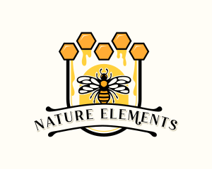 Nature Honey Bee logo design