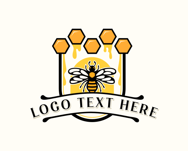 Bee logo example 3