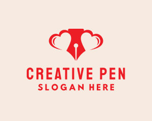 Pen Love Writer logo design