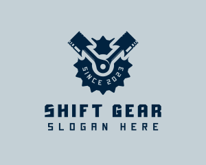 Gear Piston Mechanic logo design