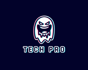 Glitch Horror Ghost Gaming logo