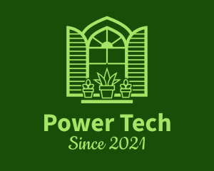 Green Window Plant logo