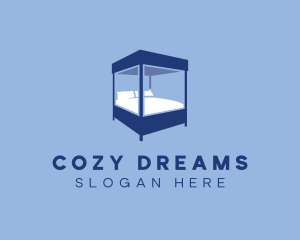 Canopy Bed Furniture logo design