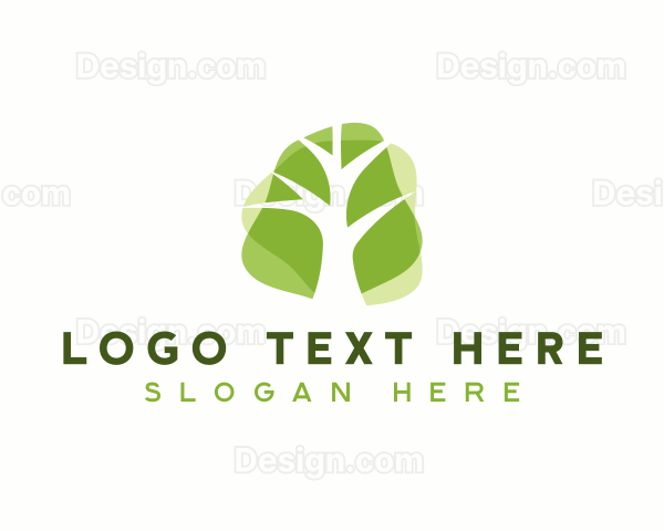 Modern Natural Tree Logo