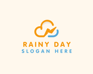 Storm Cloud Weather logo design