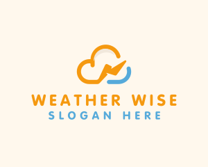 Storm Cloud Weather logo design