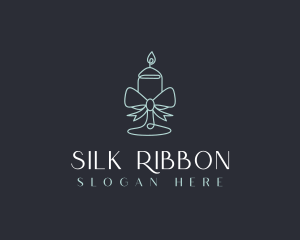 Candle Ribbon Decoration logo design