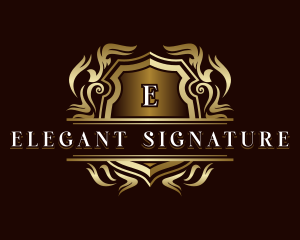 Elegant Crest Shield logo design