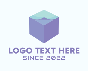 3d - 3D Paper Cube logo design