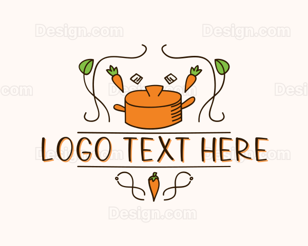 Organic Gourmet Cooking Logo