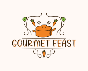 Organic Gourmet Cooking logo design