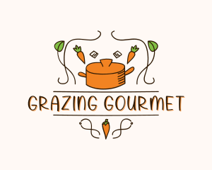 Organic Gourmet Cooking logo design