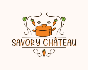 Organic Gourmet Cooking logo design