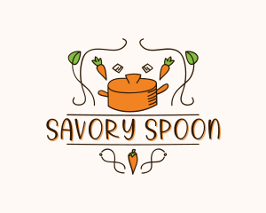 Organic Gourmet Cooking logo design