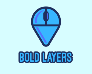 Computer Mouse Locator logo design