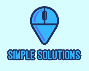 Computer Mouse Locator logo design