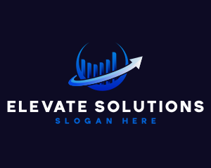 Business Statistics Arrow  logo design