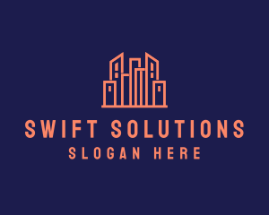 Real Estate Skyline logo design