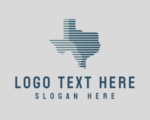 Abstract Texas Map logo