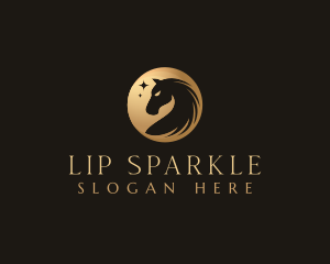 Classy Horse Sparkle logo design