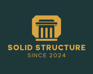 Column Government Structure logo design