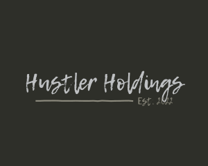 Grunge Hipster Graffiti logo design