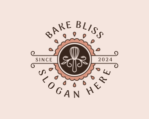 Baking Whisk Pastry logo design