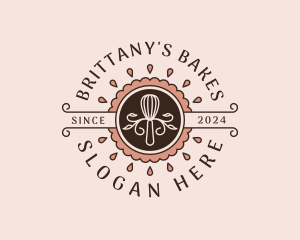 Baking Whisk Pastry logo design