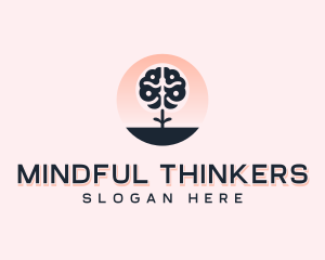 Wellness Counseling Brain logo design