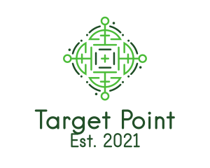 Green Maze Target  logo design