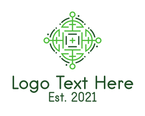 Green Maze Target  logo