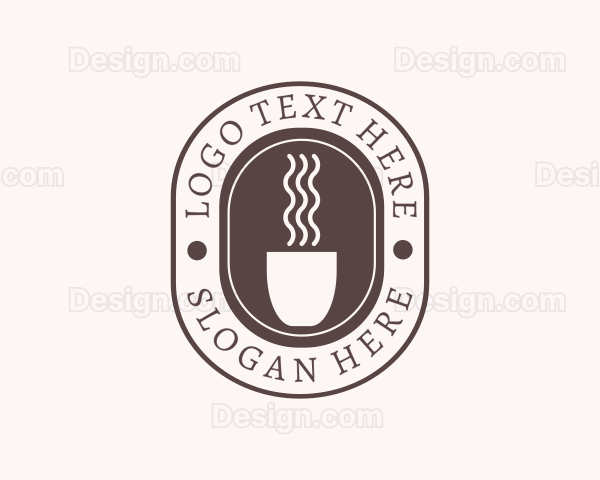 Hot Coffee Drink Logo