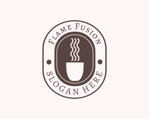 Hot Coffee Drink logo design