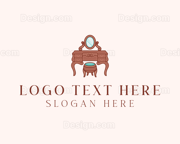 Vintage Bedroom Furnishing Logo