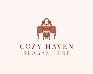 Vintage Bedroom Furnishing logo design